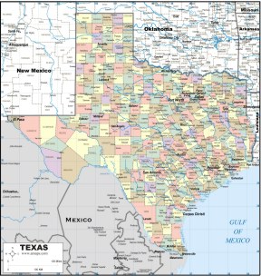 Download TEXAS MAP to print